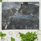 Lighthouses Lighthouse in the Storm Theedoek (Gevouwen)