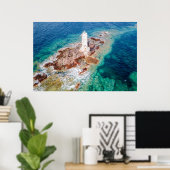 Lighthouses Mangiabarche Lighthouse Italy Poster (Thuiskantoor)