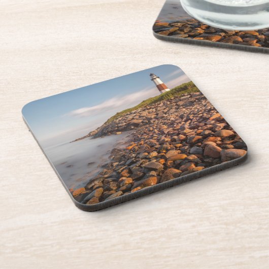 Lighthouses Montauk Point Long Island Bier Onderzetter (Linkerzijde)