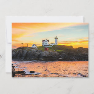 Lighthouses Nubble Lighthouse Maine Bedankkaart