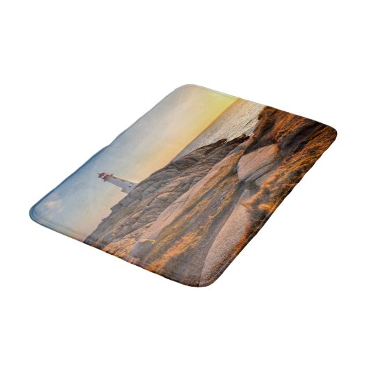 Lighthouses Peggy's Cove Nova Scotia Badmat (Gekanteld)