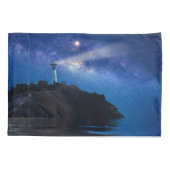 Lighthouses Starry Night Lighthouse Kussensloop (Achterkant)