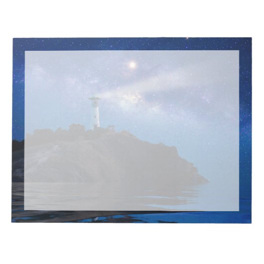 Lighthouses Starry Night Lighthouse Notitieblok (Voorkant)