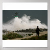 LighthouseWavelarge Poster (Voorkant)