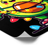 Lighting Avocado Ugly Christmas Sweater Guacamole  Poster (Hoek)