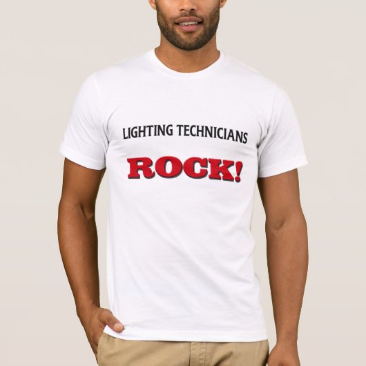 Lighting Technicians Rock T-shirt (Voorkant)