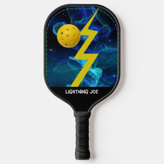 Lightning Ace personaliseren met naam Pickleball Paddle (Voorkant)