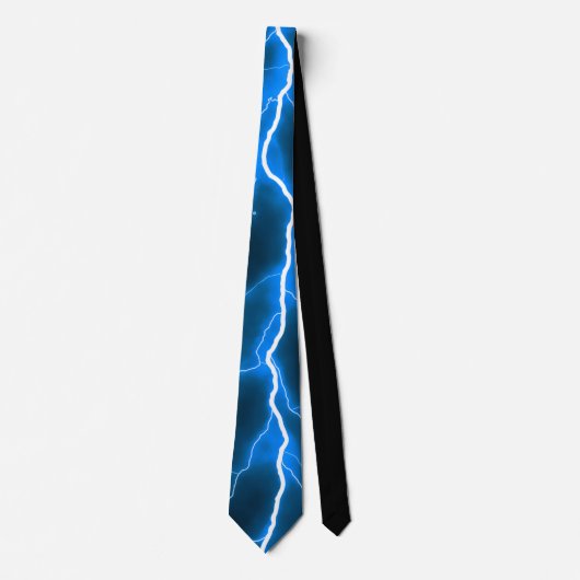Lightning Bolt - Blauwe Stropdas (Voorkant)