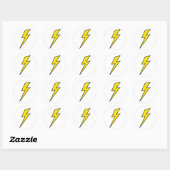 Lightning Bolt Classic ronde Sticker (Vel)