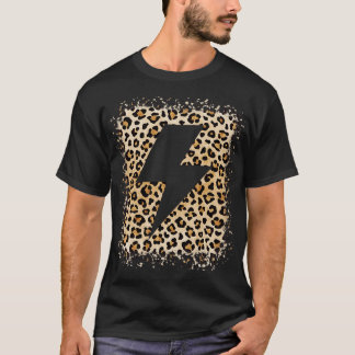 Lightning Bolt Dier Luipaard Cheetah Print T-shirt