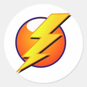 Lightning Bolt Grote Sticker