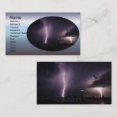 Lightning Bolt over Harbour City Visitekaartje (Voorkant / Achterkant)