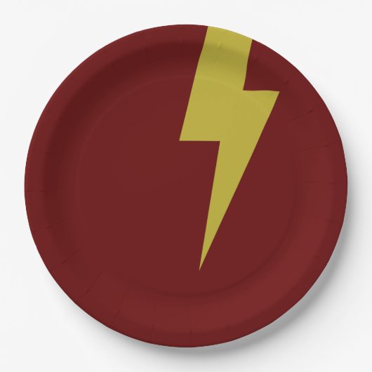 Lightning Bolt Papieren Bordje (Voorkant)