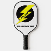 Lightning Bolt Pickleball Paddle (Voorkant)