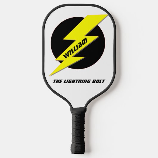 Lightning Bolt Pickleball Paddle (Achterkant)