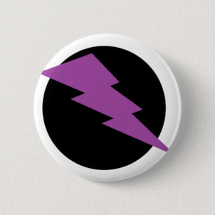 Lightning Bolt Pin Ronde Button 5,7 Cm