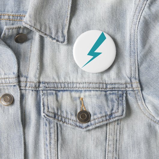 Lightning Bolt Pin Ronde Button 5,7 Cm (In situ)