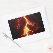 Lightning Bolt Rechthoekige Sticker (Envelop)