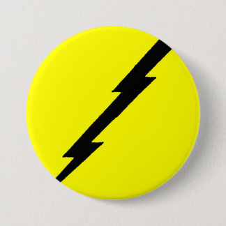 Lightning Bolt Ronde Button 7,6 Cm