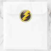 Lightning Bolt Ronde Sticker (Tas)