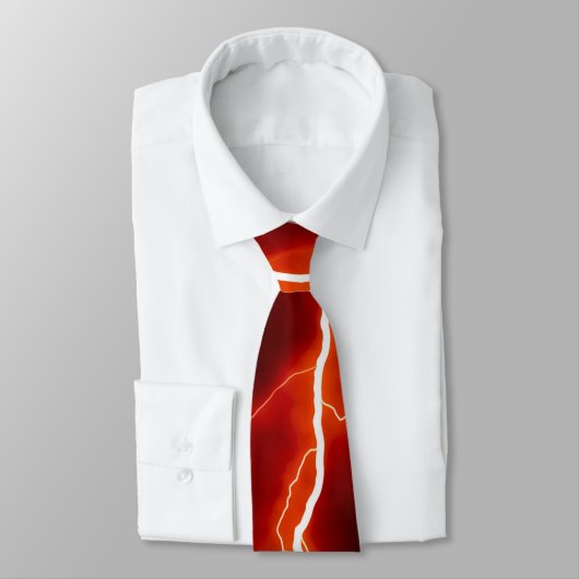 Lightning Bolt - Rood Stropdas (Gebonden)