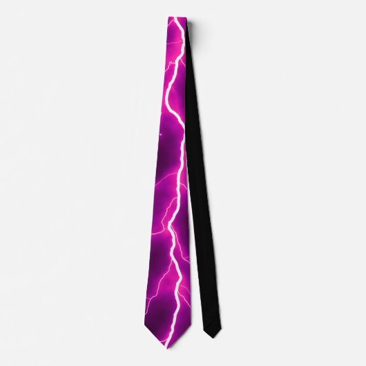 Lightning Bolt - Roze Stropdas (Voorkant)