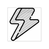 Lightning Bolt Rubberstempel (Afrduk)