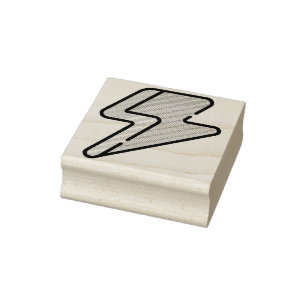 Lightning Bolt Rubberstempel