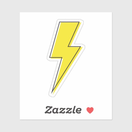 Lightning Bolt Sticker (Vel)