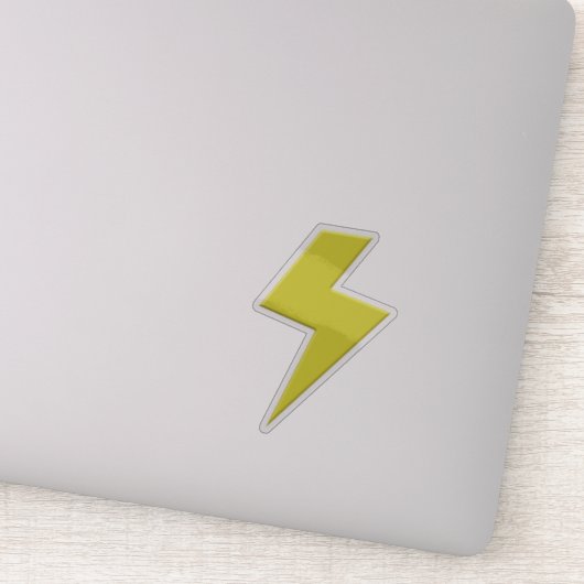 Lightning Bolt Sticker (Detail)