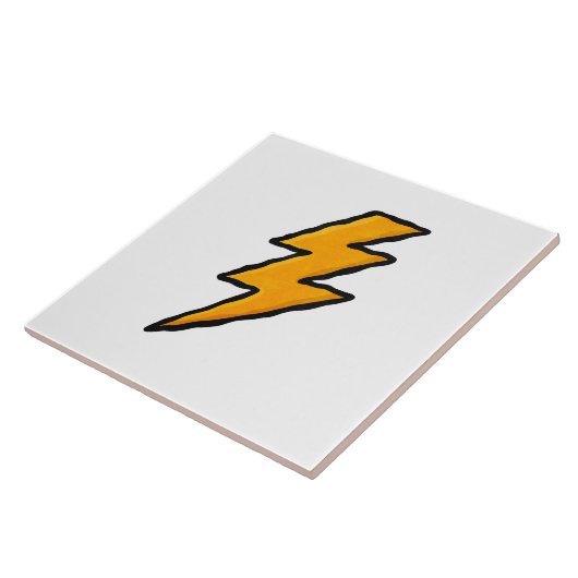 Lightning bolt tegeltje (Zijkant)