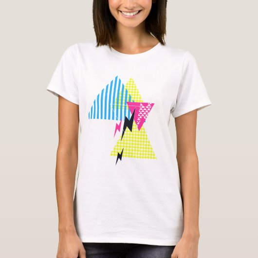 Lightning Bolt Triangle Flash 80's T-shirt (Voorkant)