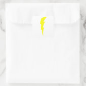 Lightning Bolt Vierkante Sticker (Tas)