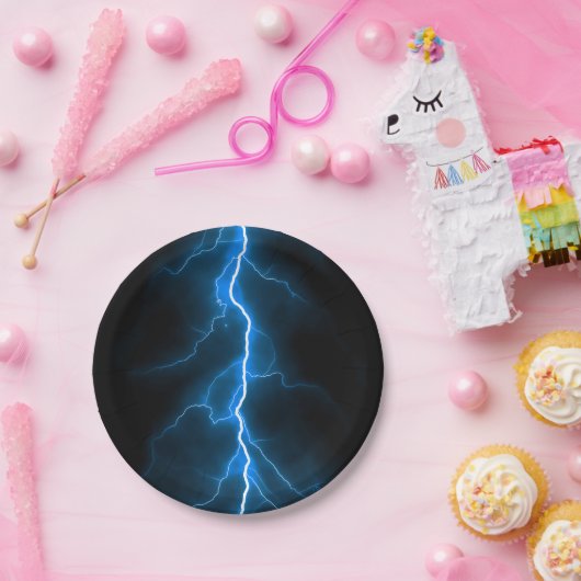 Lightning Bolts Papieren Bordje (Feest)