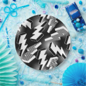 Lightning Bolts Papieren Bordje (Feest)