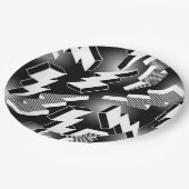 Lightning Bolts Papieren Bordje (Gekanteld)