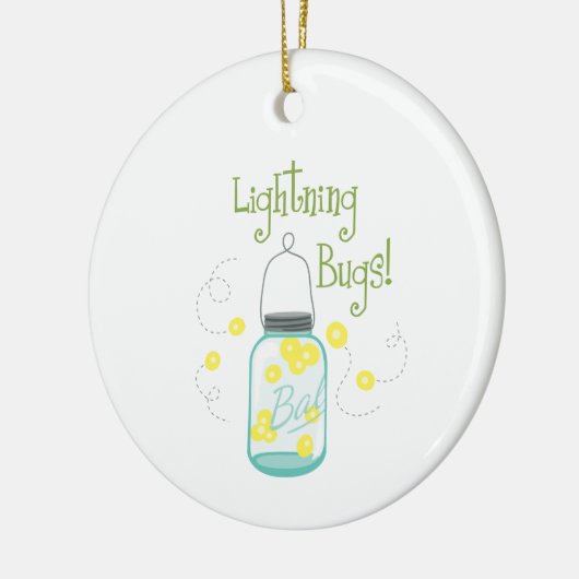 Lightning Bugs Keramisch Ornament (Links)
