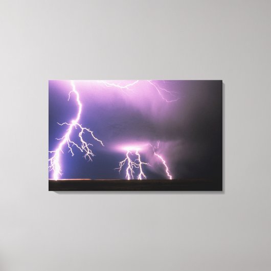 Lightning. Canvas Afdruk (Voorkant)