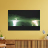 Lightning. Canvas Afdruk (Insitu (Woonkamer))