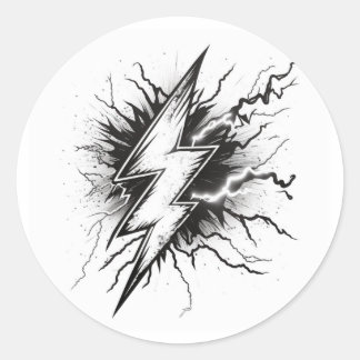 Lightning Energy Kleurplaat Sticker