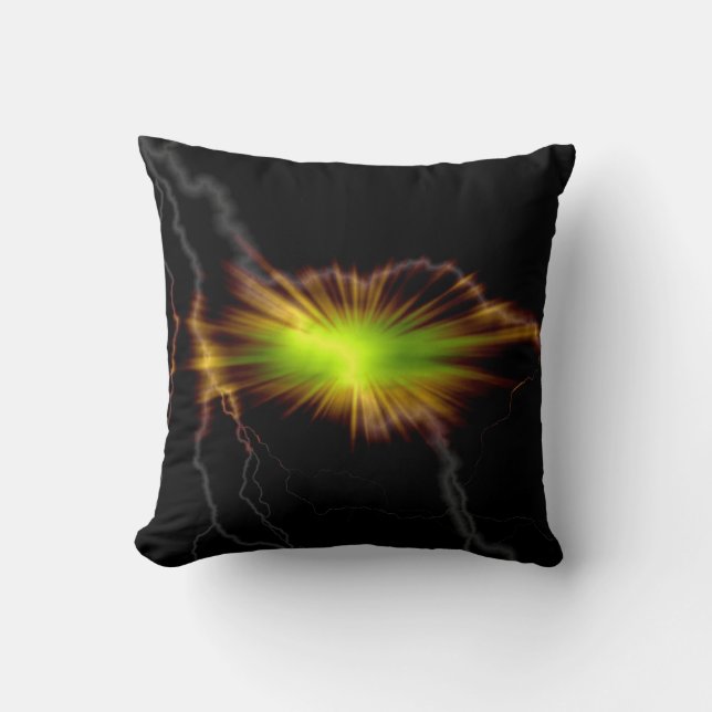 Lightning Fantasy Art Design Abstract Pillow Kussen (Voorkant)