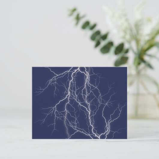 Lightning Fractal Briefkaart (Staand voorkant)