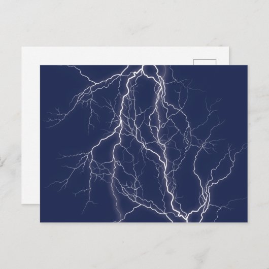 Lightning Fractal Briefkaart (Voorkant / Achterkant)