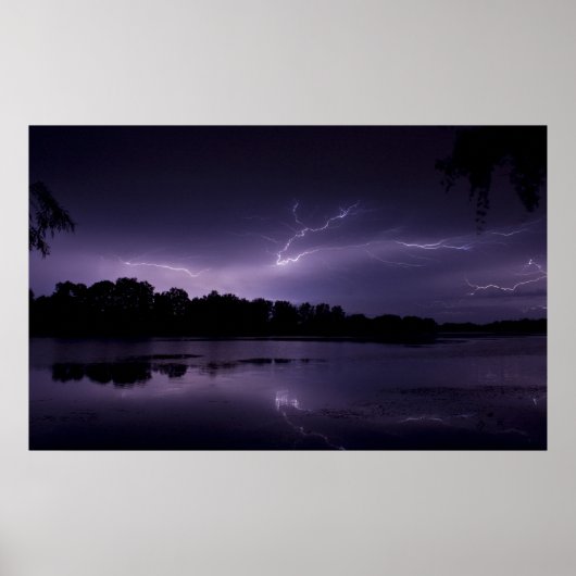 Lightning framed print 2 (Voorkant)