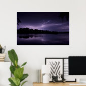Lightning framed print 2 (Thuiskantoor)