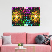 Lightning Hurricane Canvas Afdruk (Insitu (Woonkamer))