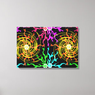 Lightning Hurricane Canvas Afdruk
