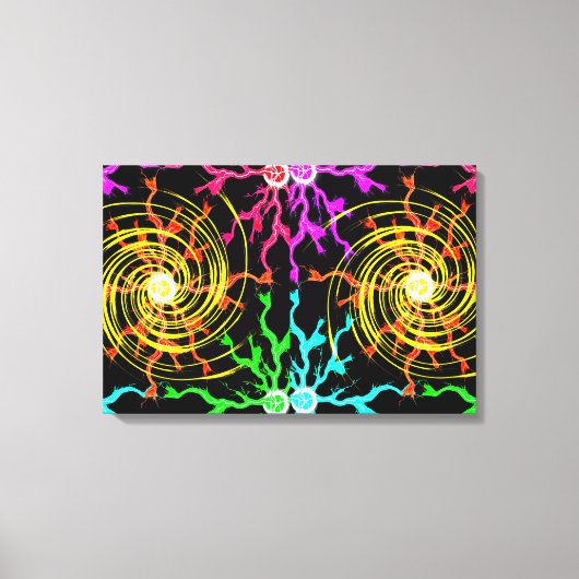 Lightning Hurricane Canvas Afdruk (Voorkant)