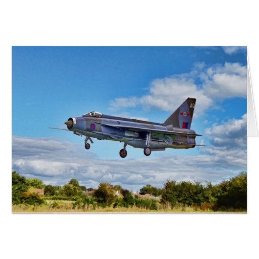 Lightning Jet Blank-kaart (Voorkant Horizontaal)