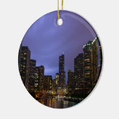Lightning Over Chicago Keramisch Ornament (Links)